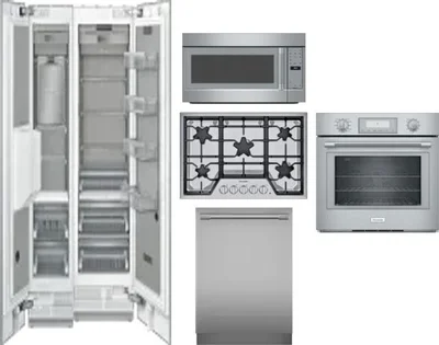 6 Piece Package Includes Refrigerator, Freezer, Cooktop, Wall Oven, Microwave And Dishwasher