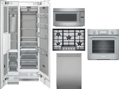 6 Piece Package Includes Refrigerator, Freezer, Cooktop, Wall Oven, Microwave And Dishwasher
