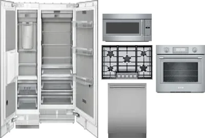 6 Piece Package Includes Refrigerator, Freezer, Cooktop, Wall Oven, Microwave And Dishwasher