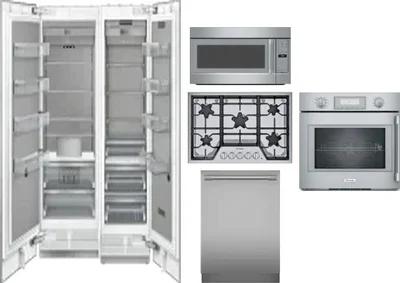 6 Piece Package Includes Refrigerator, Freezer, Cooktop, Wall Oven, Microwave And Dishwasher