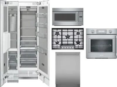 6 Piece Package Includes Refrigerator, Freezer, Cooktop, Wall Oven, Microwave And Dishwasher
