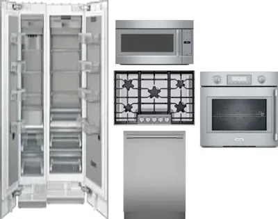 6 Piece Package Includes Refrigerator, Freezer, Cooktop, Wall Oven, Microwave And Dishwasher