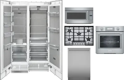 6 Piece Package Includes Refrigerator, Freezer, Cooktop, Wall Oven, Microwave And Dishwasher