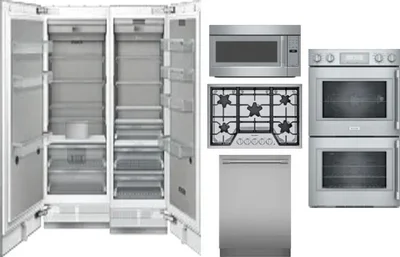 6 Piece Package Includes Refrigerator, Freezer, Cooktop, Wall Oven, Microwave And Dishwasher
