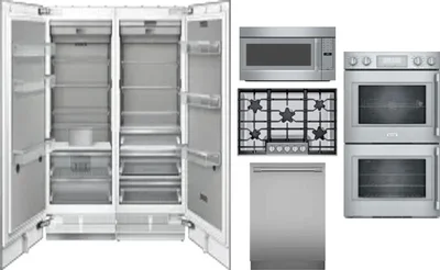 6 Piece Package Includes Refrigerator, Freezer, Cooktop, Wall Oven, Microwave And Dishwasher