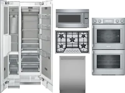 6 Piece Package Includes Refrigerator, Freezer, Cooktop, Wall Oven, Microwave And Dishwasher