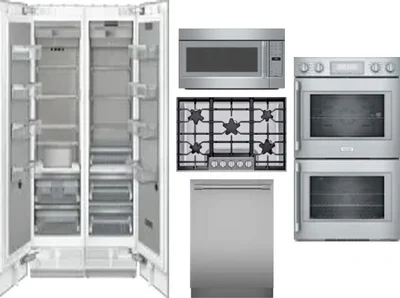 6 Piece Package Includes Refrigerator, Freezer, Cooktop, Wall Oven, Microwave And Dishwasher