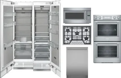 6 Piece Package Includes Refrigerator, Freezer, Cooktop, Wall Oven, Microwave And Dishwasher