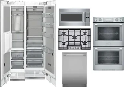 6 Piece Package Includes Refrigerator, Freezer, Cooktop, Wall Oven, Microwave And Dishwasher