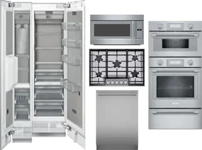 6 Piece Package Includes Refrigerator, Freezer, Cooktop, Wall Oven, Microwave And Dishwasher