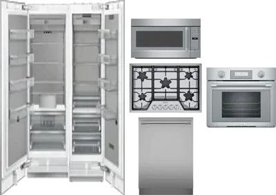 6 Piece Package Includes Refrigerator, Freezer, Cooktop, Wall Oven, Microwave And Dishwasher