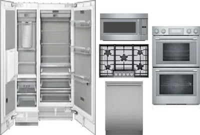 6 Piece Package Includes Refrigerator, Freezer, Cooktop, Wall Oven, Microwave And Dishwasher