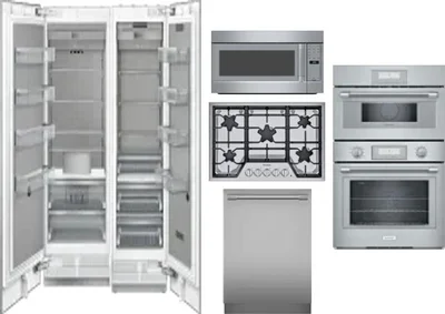 6 Piece Package Includes Refrigerator, Freezer, Cooktop, Wall Oven, Microwave And Dishwasher