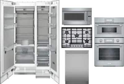 6 Piece Package Includes Refrigerator, Freezer, Cooktop, Wall Oven, Microwave And Dishwasher