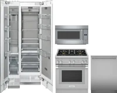 5 Piece Package Includes Refrigerator, Freezer, Range, Microwave And Dishwasher