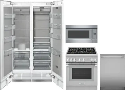 5 Piece Package Includes Refrigerator, Freezer, Range, Microwave And Dishwasher