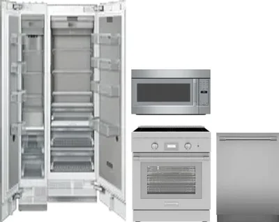 5 Piece Package Includes Refrigerator, Freezer, Range, Microwave And Dishwasher