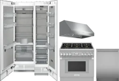 5 Piece Package Includes Refrigerator, Freezer, Range, Hood And Dishwasher