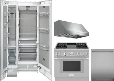 5 Piece Package Includes Refrigerator, Freezer, Range, Hood And Dishwasher