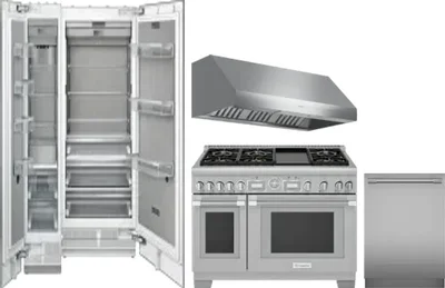 5 Piece Package Includes Refrigerator, Freezer, Range, Hood And Dishwasher