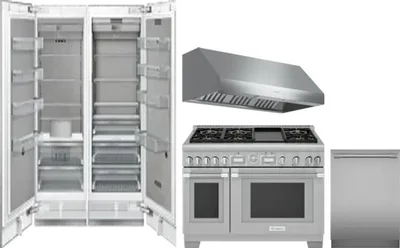 5 Piece Package Includes Refrigerator, Freezer, Range, Hood And Dishwasher