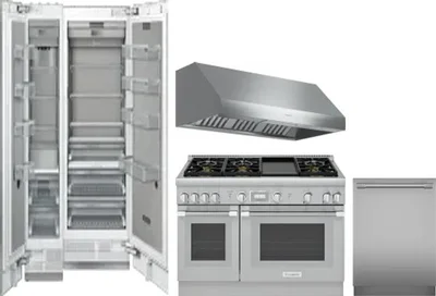 5 Piece Package Includes Refrigerator, Freezer, Range, Hood And Dishwasher
