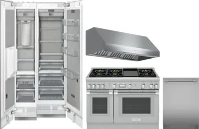 5 Piece Package Includes Refrigerator, Freezer, Range, Hood And Dishwasher