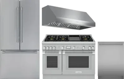 4 Piece Package Includes Refrigerator, Range, Hood And Dishwasher