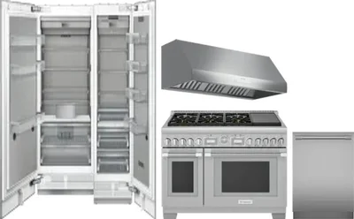 5 Piece Package Includes Refrigerator, Freezer, Range, Hood And Dishwasher