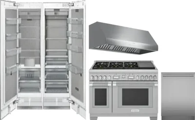 5 Piece Package Includes Refrigerator, Freezer, Range, Hood And Dishwasher