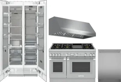 5 Piece Package Includes Refrigerator, Freezer, Range, Hood And Dishwasher
