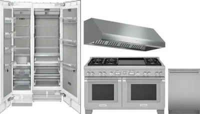 5 Piece Package Includes Refrigerator, Freezer, Range, Hood And Dishwasher
