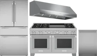4 Piece Package Includes Refrigerator, Range, Hood And Dishwasher