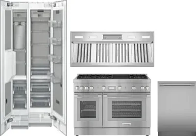 5 Piece Package Includes Refrigerator, Freezer, Range, Hood And Dishwasher