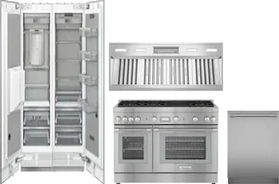 5 Piece Package Includes Refrigerator, Freezer, Range, Hood And Dishwasher
