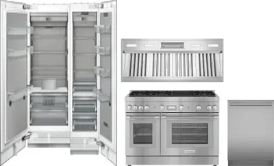 5 Piece Package Includes Refrigerator, Freezer, Range, Hood And Dishwasher