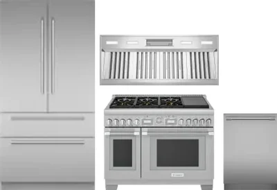 4 Piece Package Includes Refrigerator, Range, Hood And Dishwasher