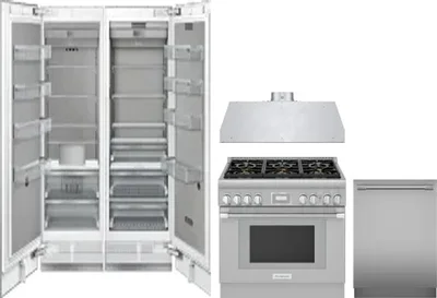 5 Piece Package Includes Refrigerator, Freezer, Range, Hood And Dishwasher