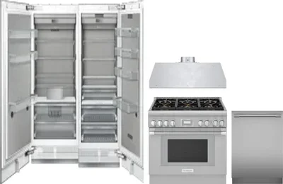 5 Piece Package Includes Refrigerator, Freezer, Range, Hood And Dishwasher