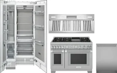 5 Piece Package Includes Refrigerator, Freezer, Range, Hood And Dishwasher