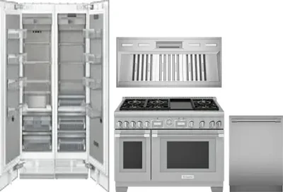 5 Piece Package Includes Refrigerator, Freezer, Range, Hood And Dishwasher