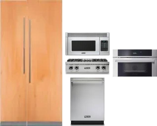 6 Piece Package Includes Refrigerator, Freezer, Cooktop, Wall Oven, Microwave And Dishwasher