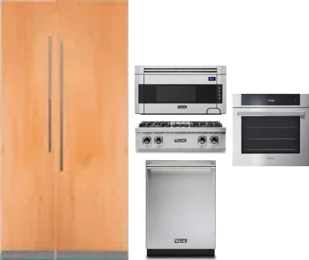 6 Piece Package Includes Refrigerator, Freezer, Cooktop, Wall Oven, Microwave And Dishwasher