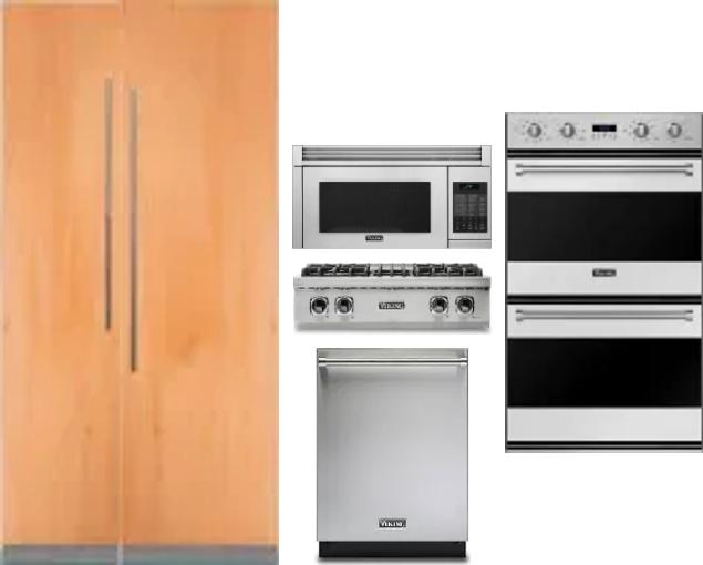 6 Piece Package Includes Refrigerator, Freezer, Cooktop, Wall Oven, Microwave And Dishwasher