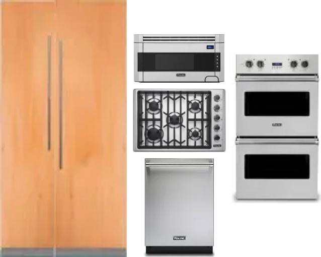 6 Piece Package Includes Refrigerator, Freezer, Cooktop, Wall Oven, Microwave And Dishwasher