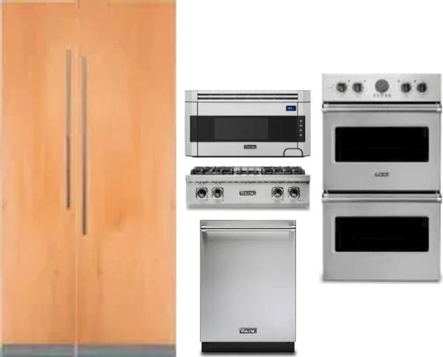 6 Piece Package Includes Refrigerator, Freezer, Cooktop, Wall Oven, Microwave And Dishwasher