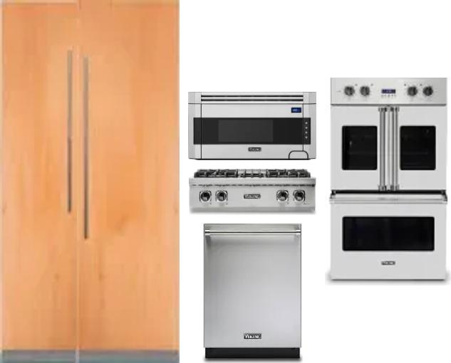 6 Piece Package Includes Refrigerator, Freezer, Cooktop, Wall Oven, Microwave And Dishwasher