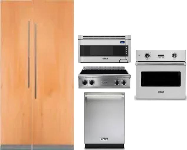 6 Piece Package Includes Refrigerator, Freezer, Cooktop, Wall Oven, Microwave And Dishwasher