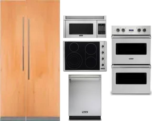6 Piece Package Includes Refrigerator, Freezer, Cooktop, Wall Oven, Microwave And Dishwasher