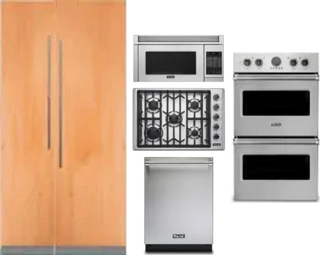 6 Piece Package Includes Refrigerator, Freezer, Cooktop, Wall Oven, Microwave And Dishwasher